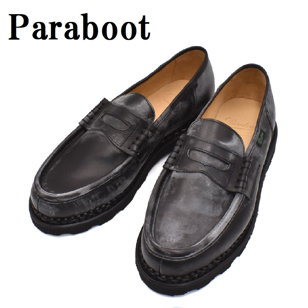 Paraboot REIMS SHOES MENS 0994 12 UK6.5 7 7.5 8 8.5 9 9.5 NOIR ...