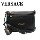 VERSACE SHOULDER BAG 1018303 1A13171 1B00V BLACK ヴェルサーチ ショルダーバッグ クロスボディ バッグ メドゥーサ タグ メンズ レディース ブラック