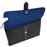 S.T.Dupont SOFT GRAINED BLACK POUCH BAG 181298 BLACK エステーデュポン ソフト グレイン レザー ポーチ クラッチバッグ メンズ レディース ブラック