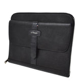 S.T.Dupont SOFT GRAINED BLACK POUCH BAG 181298 BLACK エステーデュポン ソフト グレイン レザー ポーチ クラッチバッグ メンズ レディース ブラック