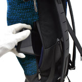 S.T.Dupont JET MILLENNIUM ROLLED BACKPACK BAG 195002 BLUE BLACK エステーデュポン ジェット ミレニアム バックパック リュックサック バッグ キャンバス ラバー メンズ レディース ブルー ブラック