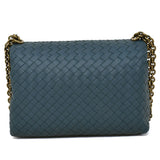 BOTTEGA VENETA OLIMPIA INTRECCIATO S 386498 VO0AD 4400 BRIGHTON BLUE ボッテガヴェネタ オリンピア イントレチャート スモール クロスボディバッグ ショルダーバッグ レディース ブライトン ブルー
