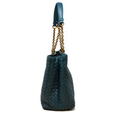 BOTTEGA VENETA INTRECCIATO HAND TOTE BAG 428052 VO0AD 4400 BRIGHTON BLUE ボッテガヴェネタ イントレチャート トートバッグ ハンドバッグ レディース ブライトン ブルー