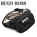 HUGO BOSS CROSSBODY BAG 50511938 001 BLACK ヒューゴボス ショルダーバッグ ボディバッグ ストラクチャード ベルトバッグ コントラストロゴ ウエストポーチ メンズ ブラック