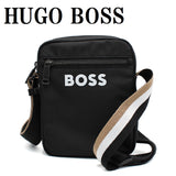 HUGO BOSS CROSSBODY BAG 50511961 001 BLACK ヒューゴボス ショルダーバッグ クロスボディバッグ コントラスト ロゴ ポーチ メンズ ブラック