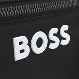 HUGO BOSS CROSSBODY BAG 50511961 001 BLACK ヒューゴボス ショルダーバッグ クロスボディバッグ コントラスト ロゴ ポーチ メンズ ブラック