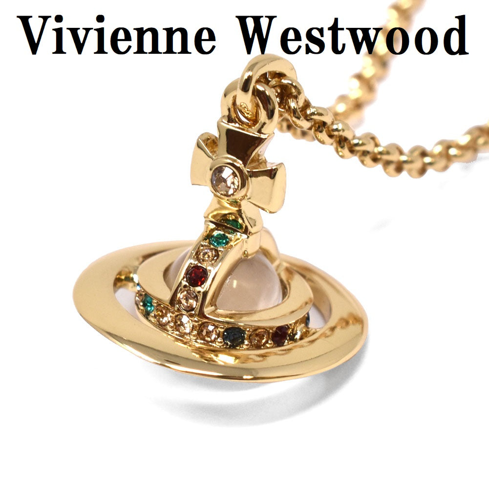 Vivienne Westwood NEW PETITE ORB PENDANT 63020098 R001 CN GOLD 