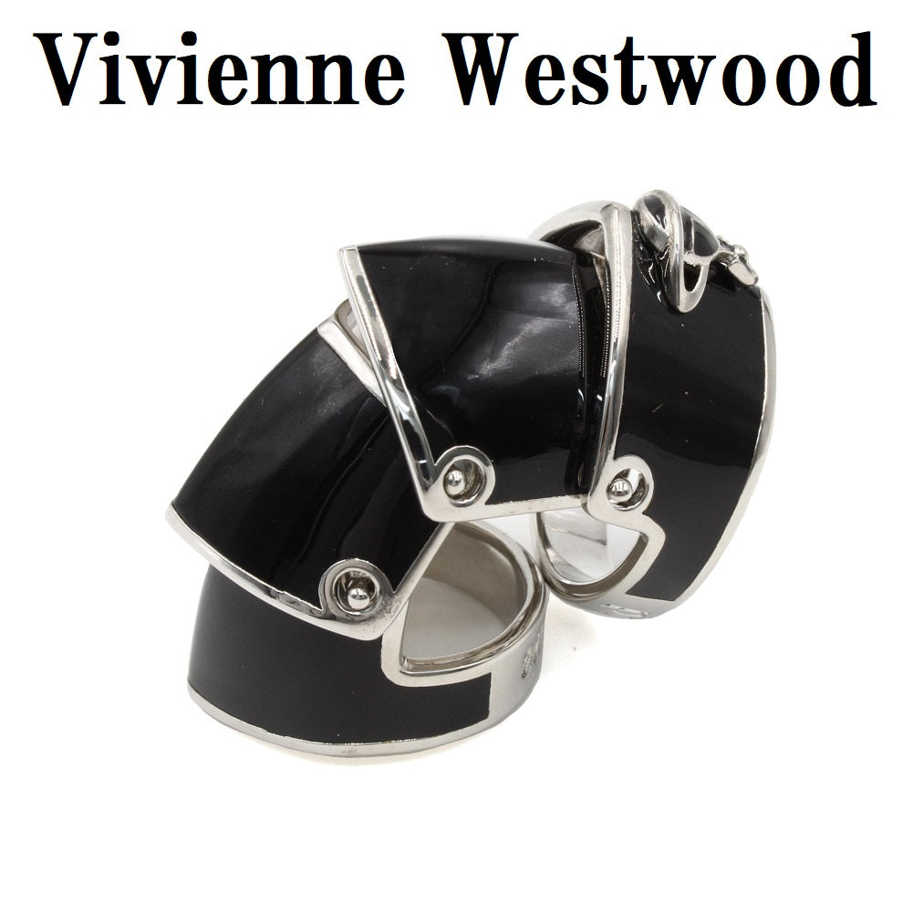 Vivienne Westwood ARTEMIS RING 6404016O 02P166 BLACK SILVER S M L 