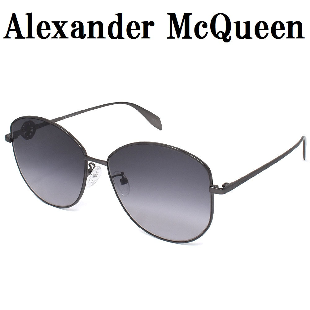 日本正規品 Alexander McQueen SUNGLASSES ASIAN FIT AM0288S 001 GREY