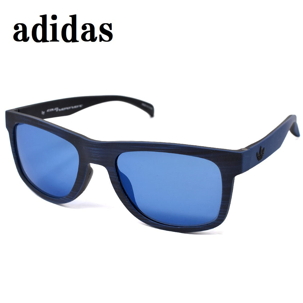 adidas SUNGLASSES ASIAN FIT AOR000 BHS 021 BLUE STRIPE BLACK 