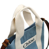 CHLOE KIDS 2WAY SHOULDER CROSSBODY BAG C20046 Z10 DENIM BLUE クロエ キッズ ショルダーバッグ ハンドバッグ 大人OK レディース ガールズ デニムブルー