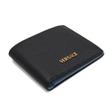 VERSACE WALLET DPU2463 1A13695 1B00V BLACK ヴェルサーチ 二つ折り 財布 ミス ウォレット 札入れ カード入れ ヴェルサーチェ メンズ レディース ブラック