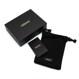 VERSACE WALLET DPU2463 1A13695 1B00V BLACK ヴェルサーチ 二つ折り 財布 ミス ウォレット 札入れ カード入れ ヴェルサーチェ メンズ レディース ブラック