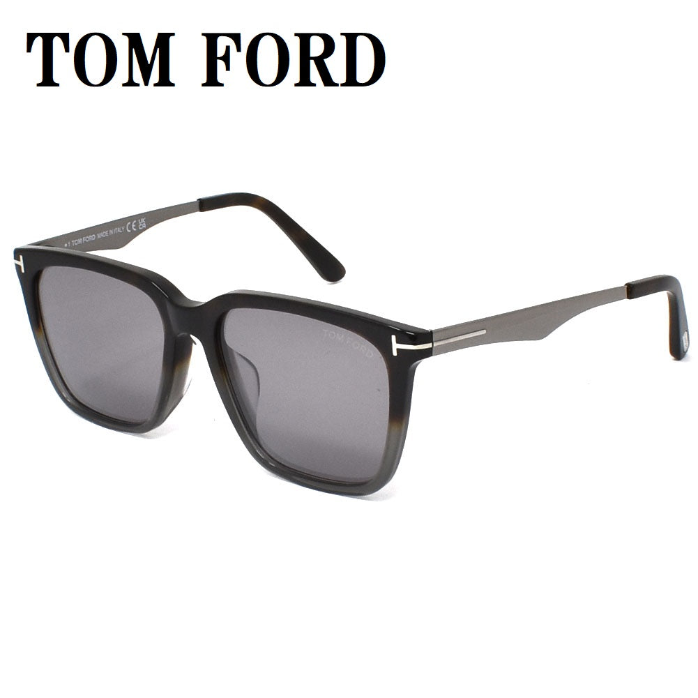 TOM FORD SUNGLASSES ASIAN FIT SUNGLASSES TF862-F 56C 56 LIGHT GRAY