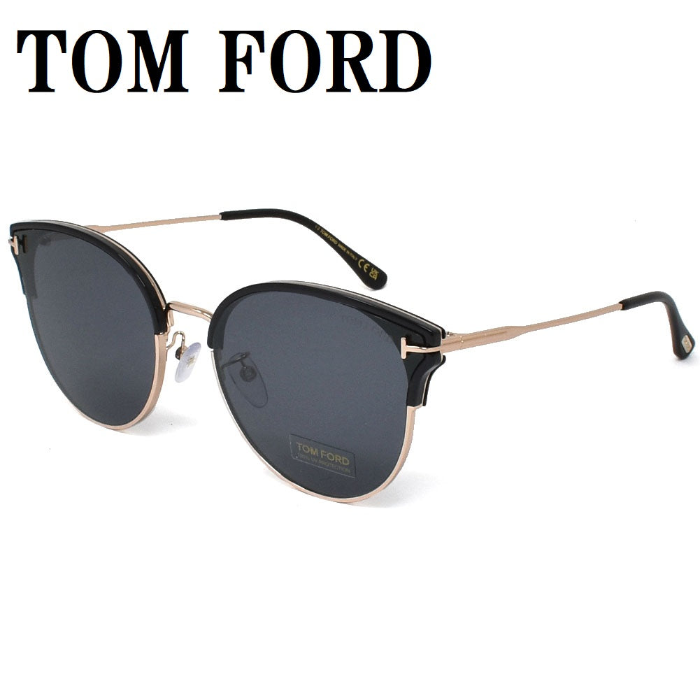 TOM FORD SUNGLASSES ASIAN FIT TF898 K 01A 61 GRAY BLACK PINKGOLD