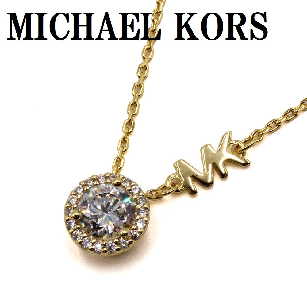 MICHAEL KORS PAVE HALO NECKLACE MKC1208AN710 GOLD マイケルコース ...