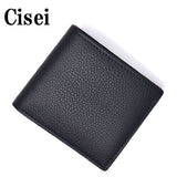 Cisei FOLDING WALLET FOR 6 CARDS P1022 LD NAVY シセイ 二つ折り 財布 札入れ カード入れ 牛革 レザー メンズ ネイビー