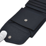 Cisei FOLDING WALLET WITH COIN PURSE P1023 LD NAVY シセイ 二つ折り 財布 小銭入れ カード入れ 牛革 レザー メンズ ネイビー