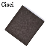 Cisei FOLDING THIN WALLET P1026 LD T MORO シセイ 二つ折り 財布 札入れ カード入れ 牛革 レザー メンズ モロ ダークブラウン