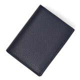 Cisei FOLDING WALLET WITH COIN PURSE P1030 LD NAVY シセイ 三つ折り 財布 札入れ 小銭入れ カード入れ 牛革 レザー メンズ ネイビー