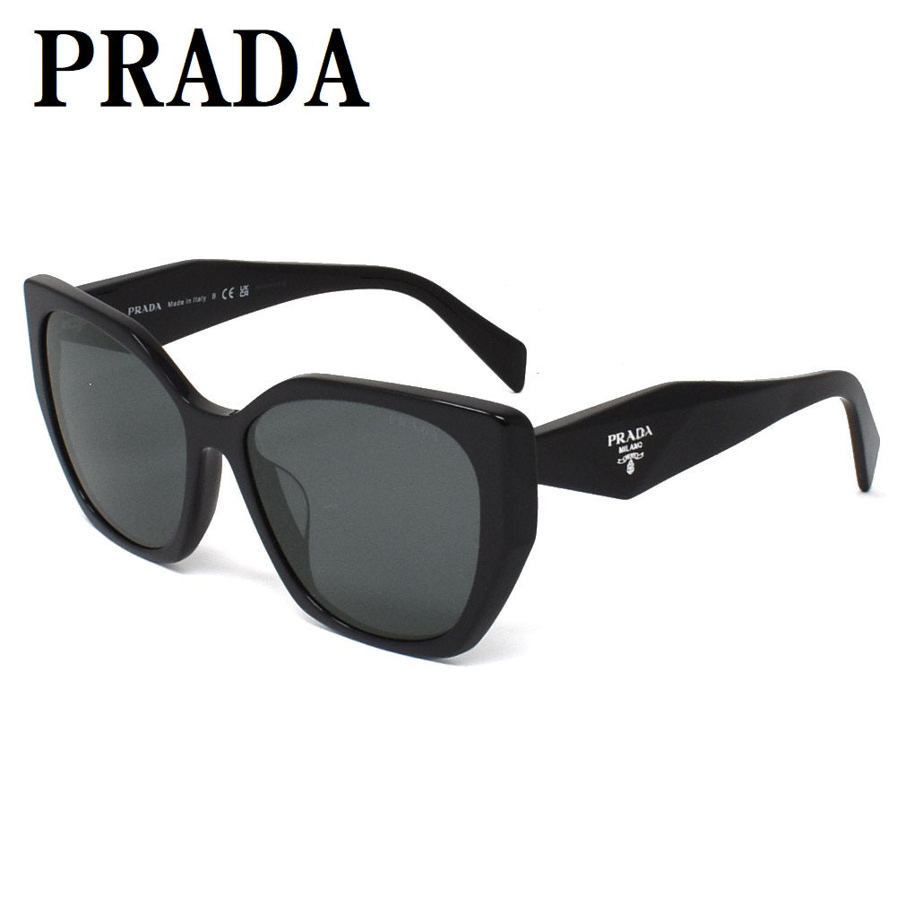 PRADA SUNGLASSES EYEWEAR PR19ZSF 1AB5S0 56 DARK GRAY BLACK プラダ