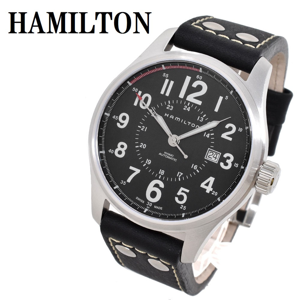 HAMILTON KHAKI FIELD OFFICER AUTO ANALOG WATCH H70615733 SILVER