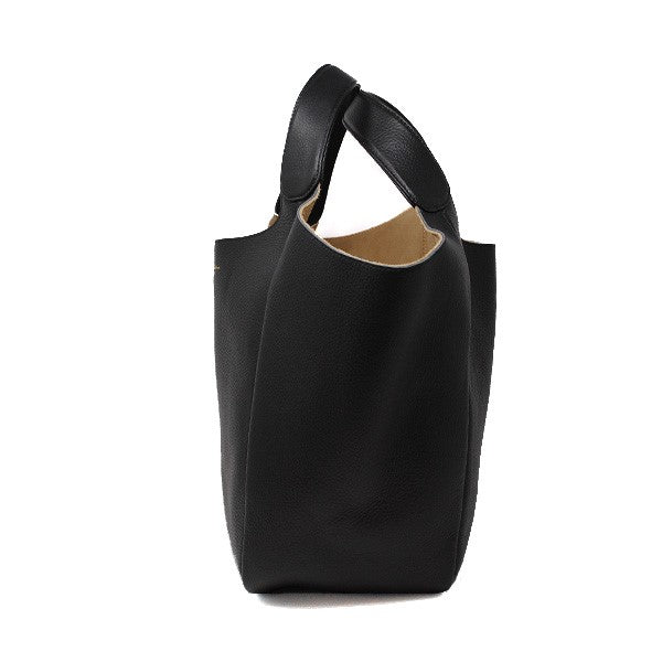 CRUCIANI LETHER HAND TOTE BAG AD13.279 VAR.34 NERO クルチアーニ