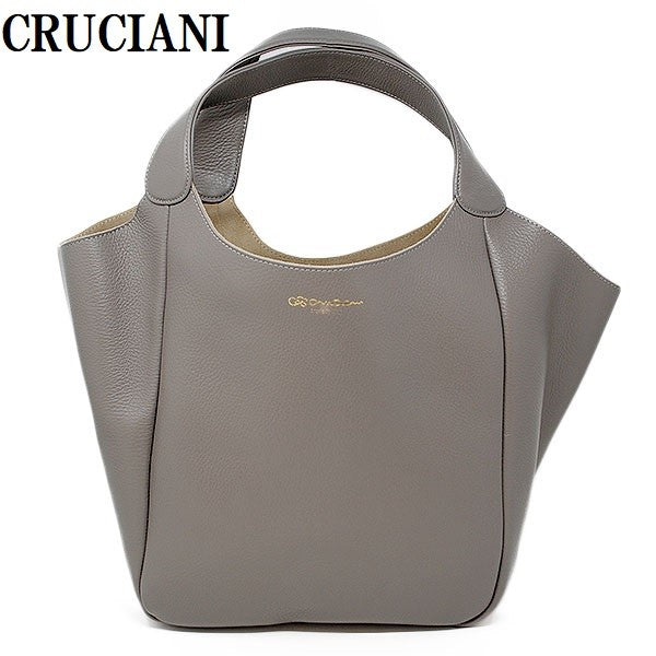 CRUCIANI LETHER HAND TOTE BAG AD13.279 VAR.52 ZINCO クルチアーニ