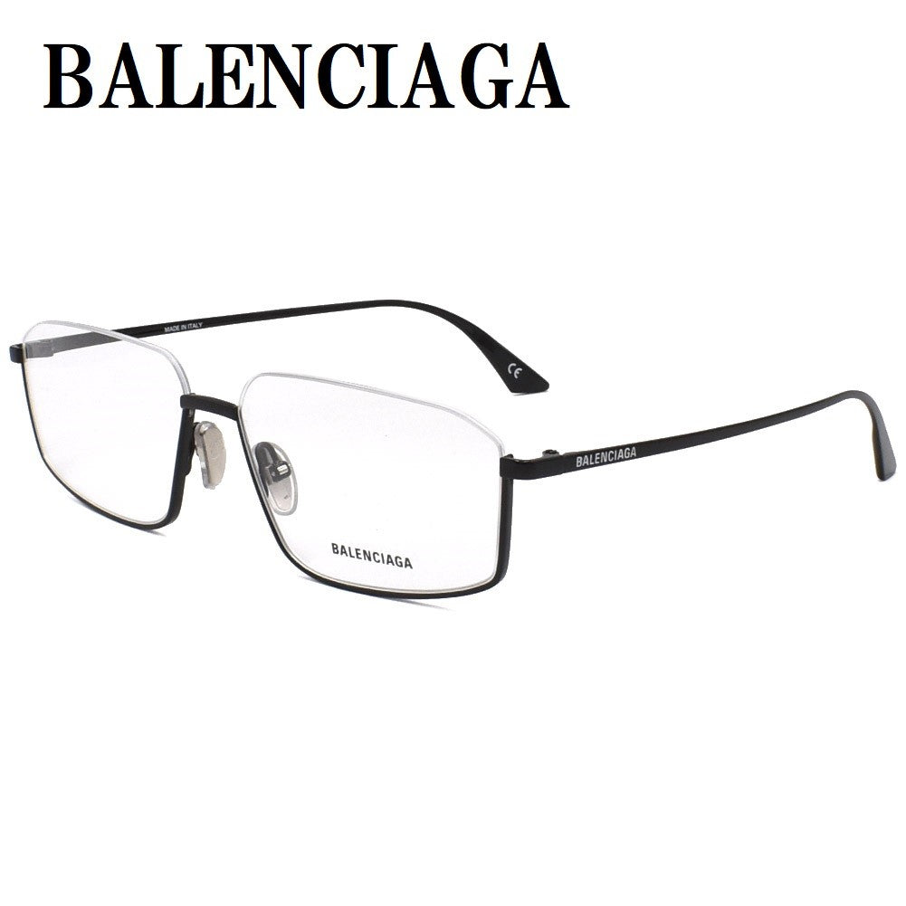 BALENCIAGA EYEWEAR GLASSES FRAME ASIAN FIT BB0143O 001 58mm BLACK