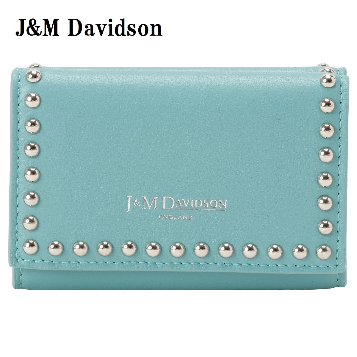 J&M Davidson FOLD WALLET WITH STUDS SFLW 1XX SCXX JADE ジェイ