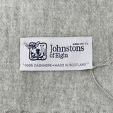 Johnstons WA000057 HA0100 WA57 Woven Scarf Stole Silver ジョンストンズ 中判 ストール マフラー スカーフ カシミア プレーン 無地 レディース メンズ シルバー
