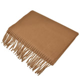 Johnstons WA000057 SB3022 WA57 Woven Scarf Stole Dark Camel ジョンストンズ 中判 ストール マフラー スカーフ カシミア プレーン 無地 レディース メンズ ダーク キャメル