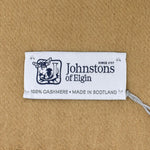 Johnstons WA000057 SB4142 WA57 Woven Scarf Stole Camel ジョンストンズ 中判 ストール マフラー スカーフ カシミア プレーン 無地 レディース メンズ キャメル