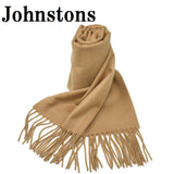 Johnstons WA000057 SB4142 WA57 Woven Scarf Stole Camel ジョンストンズ 中判 ストール マフラー スカーフ カシミア プレーン 無地 レディース メンズ キャメル