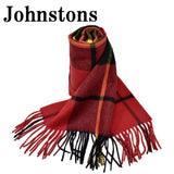 Johnstons WA000057 KU0099 WA57 Woven Tartan Check Scarf Stole Wallace ジョンストンズ 中判 ストール マフラー スカーフ カシミア タータン チェック レディース メンズ ウォーレス