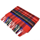 Johnstons WA000057 KU0303 WA57 Woven Tartan Check Scarf Stole ジョンストンズ 中判 ストール マフラー スカーフ カシミア タータン チェック レディース メンズ Royal Stewart