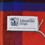 Johnstons WA000057 KU0303 WA57 Woven Tartan Check Scarf Stole ジョンストンズ 中判 ストール マフラー スカーフ カシミア タータン チェック レディース メンズ Royal Stewart