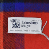 Johnstons WA000057 KU0303 WA57 Woven Tartan Check Scarf Stole ジョンストンズ 中判 ストール マフラー スカーフ カシミア タータン チェック レディース メンズ Royal Stewart