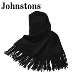 Johnstons WA000056 SA0900 WA56 Woven Stole Black ジョンストンズ 大判 ストール マフラー スカーフ カシミア プレーン 無地 レディース メンズ ブラック