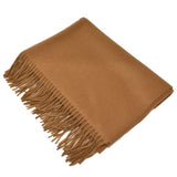 Johnstons WA000056 SB3022 WA56 Woven Stole Dark Camel ジョンストンズ 大判 ストール マフラー スカーフ カシミア プレーン 無地 レディース メンズ ダーク キャメル