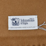 Johnstons WA000056 SB3022 WA56 Woven Stole Dark Camel ジョンストンズ 大判 ストール マフラー スカーフ カシミア プレーン 無地 レディース メンズ ダーク キャメル