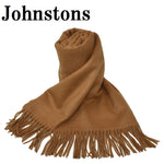 Johnstons WA000056 SB3022 WA56 Woven Stole Dark Camel ジョンストンズ 大判 ストール マフラー スカーフ カシミア プレーン 無地 レディース メンズ ダーク キャメル