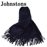 Johnstons WA000056 SD7330 WA56 Woven Stole Dark Navy ジョンストンズ 大判 ストール マフラー スカーフ カシミア プレーン 無地 レディース メンズ ダーク ネイビー