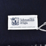 Johnstons WA000056 SD7330 WA56 Woven Stole Dark Navy ジョンストンズ 大判 ストール マフラー スカーフ カシミア プレーン 無地 レディース メンズ ダーク ネイビー