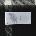 Johnstons WA000056 KU0079 WA56 Woven Tartan Check Stole ジョンストンズ 大判 ストール マフラー スカーフ カシミア タータンチェック レディース メンズ Black & White Stewart