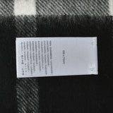 Johnstons WA000056 KU0079 WA56 Woven Tartan Check Stole ジョンストンズ 大判 ストール マフラー スカーフ カシミア タータンチェック レディース メンズ Black & White Stewart