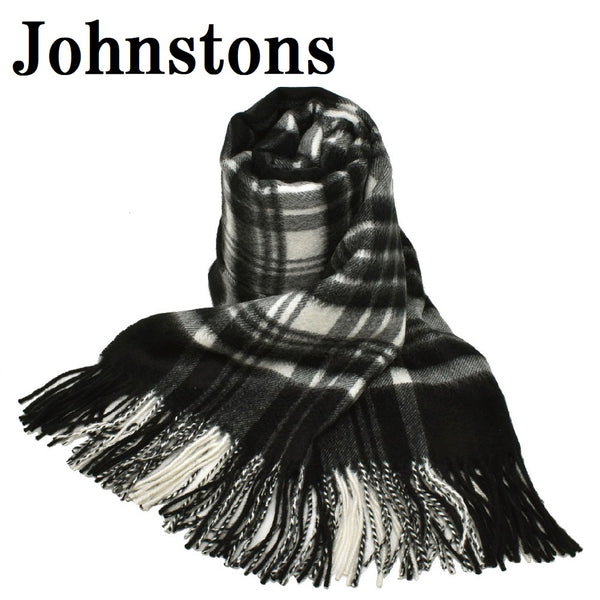 Johnstons WA000056 KU0079 WA56 Woven Tartan Check Stole