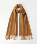Johnstons WA000057 SB3022 WA57 Woven Scarf Stole Dark Camel ジョンストンズ 中判 ストール マフラー スカーフ カシミア プレーン 無地 レディース メンズ ダーク キャメル