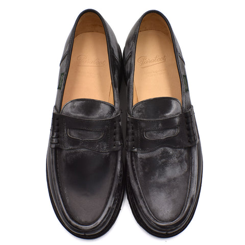 Paraboot REIMS SHOES MENS 0994 12 UK6.5 7 7.5 8 8.5 9 9.5 NOIR ...