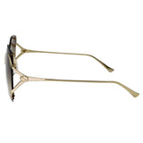 日本正規品 GUCCI SUNGLASSES GG0646S 002 BROWN GOLD グッチ サングラス ノーズパッド 眼鏡 UVカット メンズ レディース ブラウン ゴールド
